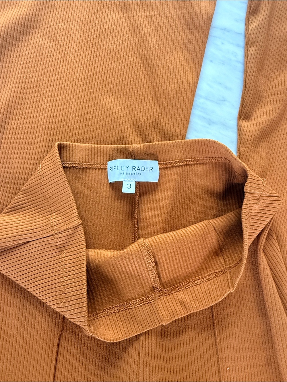 Riley Rader Copper Ribbed Flared Pant - Picture 4 of 4
